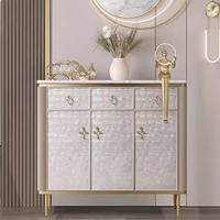Buffet italien de luxe en bois simple et moderne pour la maison armoire à chaussures pour l'entrée du salon nouvelles coquilles pour la chambre à coucher