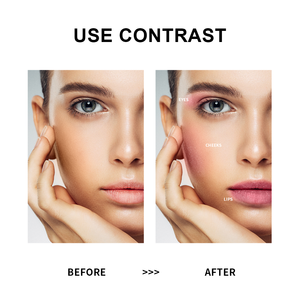 Ibcccndc <span class=keywords><strong>3</strong></span>-in-1 Lidschatten Rouge Lippenpaste 5 Farben Wasserfest Samtig Matt Glitzer Lidschatten Lipgloss Lippen- und Wangentönung - Product Image 6