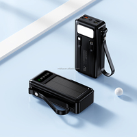 Chargeur Solaire OEM 50000mAh 40000mAh 30000mAh avec 2 Câbles Intégrés, Sangle, Batterie Externe Portable Multi-sorties