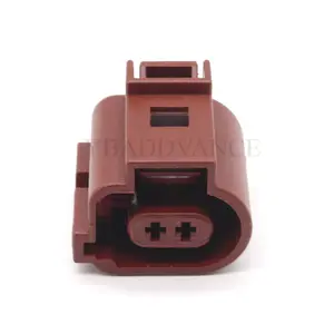 1J0973702A Sealed Female Brown 2 Pin Connector Housing For VW 4.8 mm, 1-row, Coding II, (neutral)