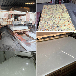 Nhiều màu Faux đá cao trong suốt đánh bóng đá nhân tạo PETG tấm trong thanh Tops sàn gạch - Product Image 2