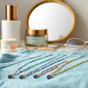 Angelina Heart Shaped Pearl <b>Bead</b> Chain 70cm For Eyeglasses Parts - Product Image 5