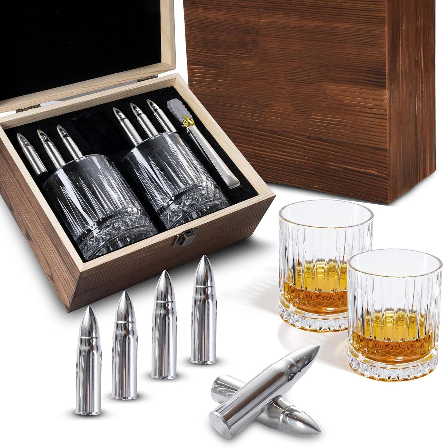 En forme de balle argentée