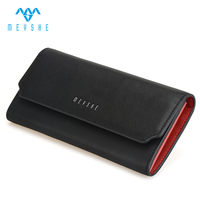 Dompet kulit sapi asli kasual Vintage mewah wanita kustom tempat kartu ritsleting kualitas tinggi benang koin jepret magnetik