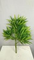 Arbre en bambou artificiel ignifuge B1, tiges en bois naturel, 120 cm, verdure artificielle de luxe, résistant aux UV et à l'eau, pour la décoration d'hôtel