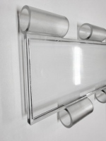 Lames de volet roulant assemblées en polycarbonate PC transparent, résistantes au vent