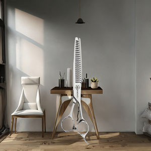 Ciseaux de toilettage pour chien en acier inoxydable écologiques de qualité supérieure, 7,5 pouces, ciseaux à effiler fins pour une coupe précise - Product Image 3