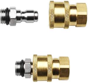 Accesorios de arandela de presión de conector rápido, conector de rosca hembra M14 y conector macho de latón, presión de 1/4" - Product Image 2