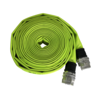 Tuyau d'incendie en PVC Luxecasting avec raccord Storz 1''-6'' Pression 16 bars Jaune/Blanc