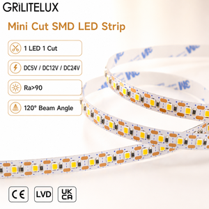 Bande LED Flexible 2025 Blanc Froid 180 LED/m DC12V PCB 5mm Découpe 5.5mm Haute Densité Mini Conception à Découpe pour Cadres de Miroirs - Product Image 1