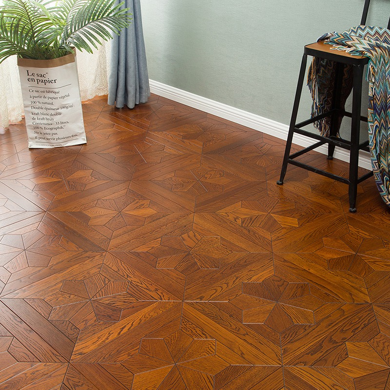 Plancher couleur chêne et teck 7719 450 * 450 * 15 ; 1㎡