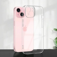 Coque de téléphone portable transparente en TPU souple antichoc et anti-traces de doigts pour iPhone 17 18, design personnalisable par moulage par injection