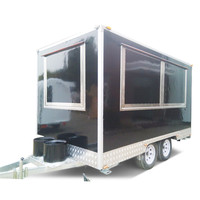 Gerobak Makanan Mobile Oven Pizza Trailer Es Krim Kustom Boba Tea Coffee Bar Burger Food Truck dengan Dapur Lengkap