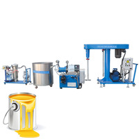 Usine de production de peinture cosmétique à petite échelle, moteur AC, agitateur en acier inoxydable, capacité de 500 L, machine à fabriquer de la peinture