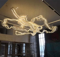 C253 Éclairage moderne Lustre personnalisé pour mariage Hall d'hôtel Lustres en cristal Lampes suspendues design moderne