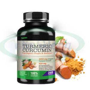 VitaSpring Curcuma Curcumine Capsules Comprimés Suppléments Pour La Santé Des Articulations Extrait De Racine De Curcuma 400mg 500mg Comprimés De Curcumine - Product Image 1