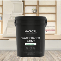 Peinture murale acrylique à base d'eau de haute qualité de 15 litres, émulsion lavable, laque pour peinture intérieure, bon revêtement liquide