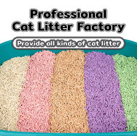 Litière pour chat en tofu de qualité supérieure, directement de l'usine, à base d'amidon végétal, agglomérante, écologique, jetable dans les toilettes, hautement absorbante, emballage personnalisé