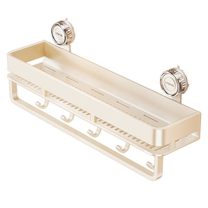 Bathroom <b>Shelf</b> Suction Mounted Double Layer Rectangular Storage Rack For Sink Vanity Mirror Faucet Organize - Product Image 3