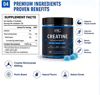 Gummies de créatine monohydrate OEM pour adultes – Nutrition sportive, soutien énergétique pré-entraînement, croissance musculaire, booster de force et d'amélioration