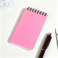 Carnet de notes portable A7 à spirale avec couverture en PP – Journal de poche de haute qualité – Idéal comme cadeau