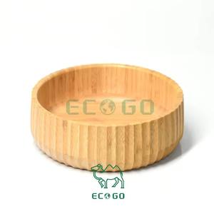 Tazón Grande de Bambú Ecológico, Diseño Clásico, Tallado a Mano, para Servir Ensaladas y Frutas, Marca Original Fujian, Personalizable - Product Image 2