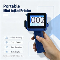 Mini imprimante à jet d'encre portable 12,7 mm, écran tactile, machine de codage de date et de logo, petite imprimante pour bouchons de bouteilles, papier et boîtes