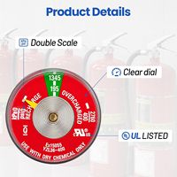 Manomètre pour extincteur à poudre chimique sèche ABC 195 PSI