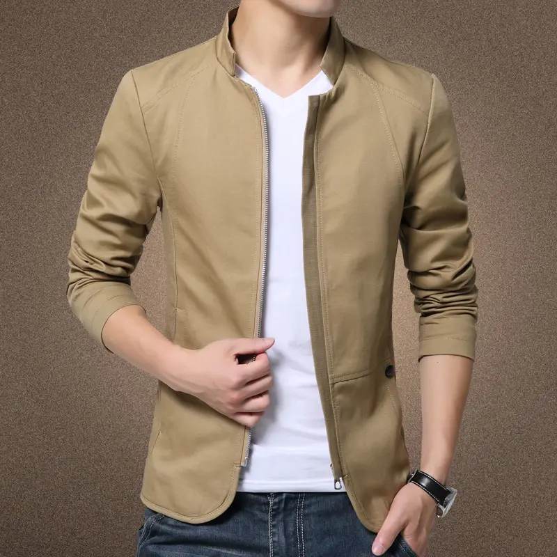 Bulk Items For Small Business Male Clothes Slim Fit Men Suits Blazer For Men Stylish Slim Fit Casual Bomber Jacket Streetwear