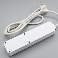 Prise d'extension de multiprise à 3 voies pour la sécurité domestique industrielle avec interrupteur multidirectionnel à 5 voies 2 ports de sortie USB Protection contre les surtensions 1 mètre