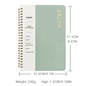 2025 buku catatan harian jurnal cetak kustom catatan harian 100gsm kertas notebook spiral sampul keras - Product Image 2