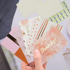 Offre Spéciale 24-pack carton de luxe cartes de remerciement nouvel an noël mignon petit personnalisé manuscrit blanc cadeau célébration - Product Image 1