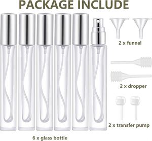 Empty Travel Portable <b>Mini</b> 10ml <b>Spray</b> Perfume <b>Bottle</b> Tester Vial Perfume Sample <b>Bottles</b> 7.5ml Screen Printing High Quality Glass - Product Image 3