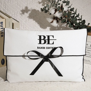 Marchio personalizzato Logo di cotone saia busta <span class=keywords><strong>per</strong></span> la polvere <span class=keywords><strong>per</strong></span> vestiti cosmetici riciclabili <span class=keywords><strong>per</strong></span> capelli in cotone borsetta busta - Product Image 1