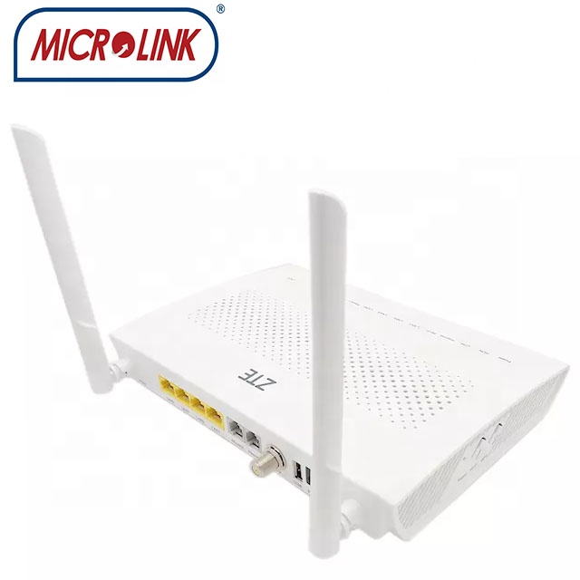 Y•*¨*•.¸♬︎ ZXHN F668 V5.2 Gpon Onu - 4GE+2POTS+1CATV+WIFI+USB Modem