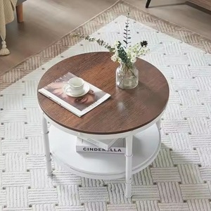 Modern minimalist dome coffee <b>table</b>, creative home decor for living room, solid wood floor <b>table</b>, minimalist style. - Product Image 2