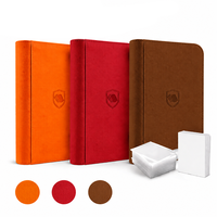 Álbum de Tarjetas Premium con Logotipo Personalizado, 9 Bolsillos, Cierre de Cremallera, Compatible con Toploaders Estándar de 35pt para Todas las Tarjetas Deportivas TCG