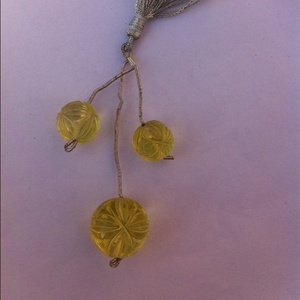 Ensemble de boucles d'oreilles en topaze citron naturel, magnifique pendentif, pièces - Product Image 1