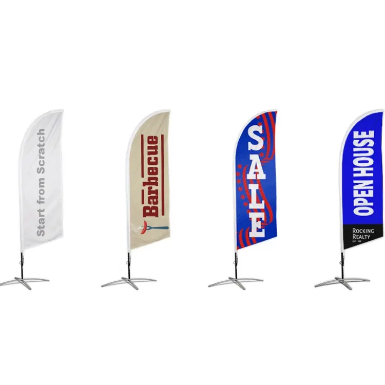 Best selling advertising outdoor flag aluminium feather flag