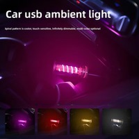 TGZ Lampe de nuit LED spirale USB transfrontalière en bouteille de verre DIY, contrôle tactile, pour chevet et voiture, lumière d'ambiance 5V, garantie 1 an