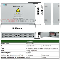 Boîtier de Combinaison Métallique CNLONQ Haute Qualité 24 Entrées 1 Sortie pour Panneaux Photovoltaïques DC1000/1500V IP65 24 Chaînes pour Systèmes de Stockage d'Énergie