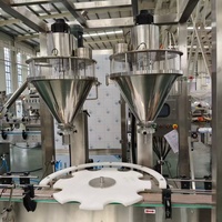Tam Paslanmaz Çelik Döner Toz Dolum Makinesi 1-2000g Süt Tozu, Protein, Kakao Tozu için Yüksek Hassasiyetli ve Kararlı Çalışma