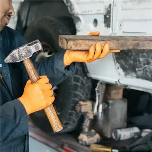 ถุงมือไนไตรล์แท้แบบใช้แล้วทิ้งสำหรับงานช่างซ่อมรถ8มิลโลโก้ตามสั่งสำหรับอุตสาหกรรมอาหาร - Product Image 6