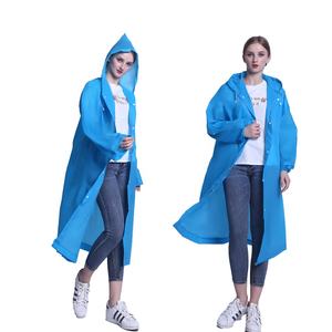 Jas hujan portabel luar ruangan Logo kustom jas hujan Eva ponco hujan tahan air jaket jas hujan mantel hujan - Product Image 3