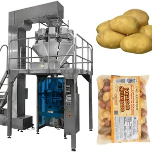 High Speed Automatic 500G 1KG 3KG Potato Bag Packing Machine Tomato Onion Bag Packing Machine Bell Pepper Packing Machine