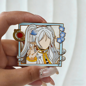 Badge en émail personnalisé par le fabricant, motif dessin animé, multicolore, à paillettes liquides fluantes, émail souple et dur - Product Image 5