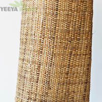 Type 0059 fibre de raphia naturelle et écorce de bananier tissu tissé mélangé pour chapeaux chaussures sacs meubles décor à la maison