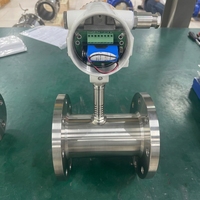 -20 - 120 ℃   Débitmètre à turbine pour liquides propres SS304 Pulse 4-20mA pour l'osmose inverse, l'eau, le diesel, le carburant