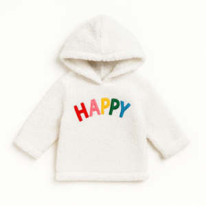 เสื้อฮู้ดผ้าเชอร์ปาสำหรับเด็กผู้หญิงสไตล์ลำลองมีลายปัก - Product Image 2