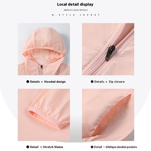 เสื้อแจ็คเก็ตป้องกันแสงแดดระบายอากาศสำหรับกีฬากลางแจ้งเสื้อกันลมแบบบางสำหรับขี่จักรยานพิมพ์โลโก้ได้ตามต้องการ - Product Image 3